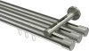 10213147-XX39 Innenlauf Gardinenstange Edelstahl-Optik 20 mm Ø 3-läufig SITENO - Santo