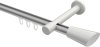 10213225-XX3332 Innenlauf Gardinenstange Aluminium / Metall 20 mm Ø PRESTIGE - Bento Silbergrau / Weiß