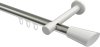 10213225-XX3932 Innenlauf Gardinenstange Aluminium / Metall 20 mm Ø PRESTIGE - Bento Edelstahl-Optik / Weiß