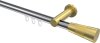 10213311-XX1238 Innenlauf Gardinenstange Aluminium / Metall 20 mm Ø PLATON - Tanara Chrom / Messing-Optik