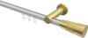 10213311-XX3238 Innenlauf Gardinenstange Aluminium / Metall 20 mm Ø PLATON - Tanara Weiß / Messing-Optik