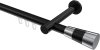 10213325-1029 Innenlauf Gardinenstange Aluminium / Metall 20 mm Ø PRESTIGE - Tanara Schwarz