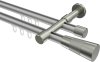 10213326-XX3339 Innenlauf Gardinenstange Aluminium / Metall 20 mm Ø 2-läufig PRESTIGE - Tanara Silbergrau / Edelstahl-Optik