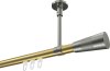 10213333-XX3839 Innenlauf Gardinenstange Messing-Optik / Edelstahl-Optik 20 mm Ø SONETTE - Tanara