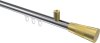 10213334-XX1238 Innenlauf Gardinenstange Aluminium / Metall 20 mm Ø SONIUS - Tanara Chrom / Messing-Optik