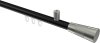 10213334-XX2939 Innenlauf Gardinenstange Aluminium / Metall 20 mm Ø SONIUS - Tanara Schwarz / Edelstahl-Optik