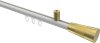 10213334-XX3238 Innenlauf Gardinenstange Aluminium / Metall 20 mm Ø SONIUS - Tanara Weiß / Messing-Optik