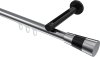 10213345-XX1229 Innenlauf Gardinenstange Aluminium / Metall 20 mm Ø SITENO - Tanara Chrom / Schwarz