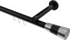 10213345-XX29 Innenlauf Gardinenstange Aluminium / Metall 20 mm Ø SITENO - Tanara Schwarz