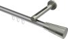 10213345-103339 Innenlauf Gardinenstange Aluminium / Metall 20 mm Ø SITENO - Tanara Silbergrau / Edelstahl-Optik