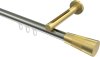 10213345-XX3938 Innenlauf Gardinenstange Edelstahl-Optik / Messing-Optik 20 mm Ø SITENO - Tanara