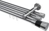 10213347-XX121229 Innenlauf Gardinenstange Aluminium / Metall 20 mm Ø 3-läufig SITENO - Tanara Chrom