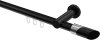 10213411-1029 Innenlauf Gardinenstange Aluminium / Metall 20 mm Ø PLATON - Verano Schwarz