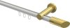 10213411-XX3238 Innenlauf Gardinenstange Aluminium / Metall 20 mm Ø PLATON - Verano Weiß / Messing-Optik