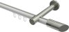 10213425-103239 Innenlauf Gardinenstange Aluminium / Metall 20 mm Ø PRESTIGE - Verano Weiß / Edelstahl-Optik