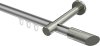 10213425-103339 Innenlauf Gardinenstange Aluminium / Metall 20 mm Ø PRESTIGE - Verano Silbergrau / Edelstahl-Optik