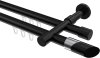 10213426-1029 Innenlauf Gardinenstange Aluminium / Metall 20 mm Ø 2-läufig PRESTIGE - Verano Schwarz