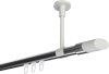 10213433-XX1232 Innenlauf Gardinenstange Aluminium / Metall 20 mm Ø SONETTE - Verano Chrom / Weiß