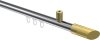 10213434-101238 Innenlauf Gardinenstange Aluminium / Metall 20 mm Ø SONIUS - Verano Chrom / Messing-Optik