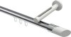 10213445-XX1232 Innenlauf Gardinenstange Aluminium / Metall 20 mm Ø SITENO - Verano Chrom / Weiß