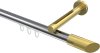10213445-XX1238 Innenlauf Gardinenstange Aluminium / Metall 20 mm Ø SITENO - Verano Chrom / Messing-Optik