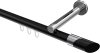 10213445-XX2912 Innenlauf Gardinenstange Aluminium / Metall 20 mm Ø SITENO - Verano Schwarz / Chrom