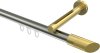 10213445-XX3938 Innenlauf Gardinenstange Edelstahl-Optik / Messing-Optik 20 mm Ø SITENO - Verano