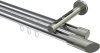 10213446-XX1239 Innenlauf Gardinenstange Aluminium / Metall 20 mm Ø 2-läufig SITENO - Verano Chrom / Edelstahl-Optik