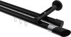 10213446-XX29 Innenlauf Gardinenstange Aluminium / Metall 20 mm Ø 2-läufig SITENO - Verano Schwarz