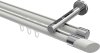 10213446-XX3212 Innenlauf Gardinenstange Aluminium / Metall 20 mm Ø 2-läufig SITENO - Verano Weiß / Chrom