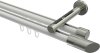 10213446-103239 Innenlauf Gardinenstange Aluminium / Metall 20 mm Ø 2-läufig SITENO - Verano Weiß / Edelstahl-Optik