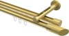 10213446-XX38 Innenlauf Gardinenstange Messing-Optik 20 mm Ø 2-läufig SITENO - Verano