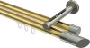 10213446-XX3839 Innenlauf Gardinenstange Messing-Optik / Edelstahl-Optik 20 mm Ø 2-läufig SITENO - Verano