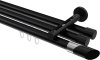 10213447-XX29 Innenlauf Gardinenstange Aluminium / Metall 20 mm Ø 3-läufig SITENO - Verano Schwarz