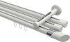 10213447-XX32 Innenlauf Gardinenstange Aluminium / Metall 20 mm Ø 3-läufig SITENO - Verano Weiß