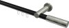10213511-102939 Innenlauf Gardinenstange Aluminium / Metall 20 mm Ø PLATON - Mavell Schwarz / Edelstahl-Optik