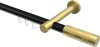 10213525-XX2938 Innenlauf Gardinenstange Aluminium / Metall 20 mm Ø PRESTIGE - Mavell Schwarz / Messing-Optik