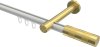 10213525-XX3238 Innenlauf Gardinenstange Aluminium / Metall 20 mm Ø PRESTIGE - Mavell Weiß / Messing-Optik