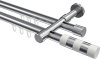 10213526-XX123212 Innenlauf Gardinenstange Aluminium / Metall 20 mm Ø 2-läufig PRESTIGE - Mavell Chrom
