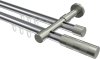 10213526-XX1239 Innenlauf Gardinenstange Aluminium / Metall 20 mm Ø 2-läufig PRESTIGE - Mavell Chrom / Edelstahl-Optik