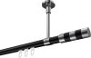 10213533-102912 Innenlauf Gardinenstange Aluminium / Metall 20 mm Ø SONETTE - Mavell Schwarz / Chrom