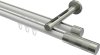 10213546-103239 Innenlauf Gardinenstange Aluminium / Metall 20 mm Ø 2-läufig SITENO - Mavell Weiß / Edelstahl-Optik