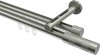 10213546-1039 Innenlauf Gardinenstange Edelstahl-Optik 20 mm Ø 2-läufig SITENO - Mavell