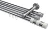 10213547-10123212 Innenlauf Gardinenstange Aluminium / Metall 20 mm Ø 3-läufig SITENO - Mavell Chrom