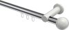 10213611-101232 Innenlauf Gardinenstange Aluminium / Metall 20 mm Ø PLATON - Luino Chrom / Weiß