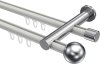 10213612-103212 Innenlauf Gardinenstange Aluminium / Metall 20 mm Ø 2-läufig PLATON - Luino Weiß / Chrom