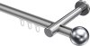 10213625-103312 Innenlauf Gardinenstange Aluminium / Metall 20 mm Ø PRESTIGE - Luino Silbergrau / Chrom