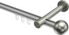 10213625-103339 Innenlauf Gardinenstange Aluminium / Metall 20 mm Ø PRESTIGE - Luino Silbergrau / Edelstahl-Optik