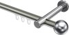 10213625-103912 Innenlauf Gardinenstange Aluminium / Metall 20 mm Ø PRESTIGE - Luino Edelstahl-Optik / Chrom