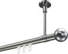 10213633-XX3912 Innenlauf Gardinenstange Aluminium / Metall 20 mm Ø SONETTE - Luino Edelstahl-Optik / Chrom